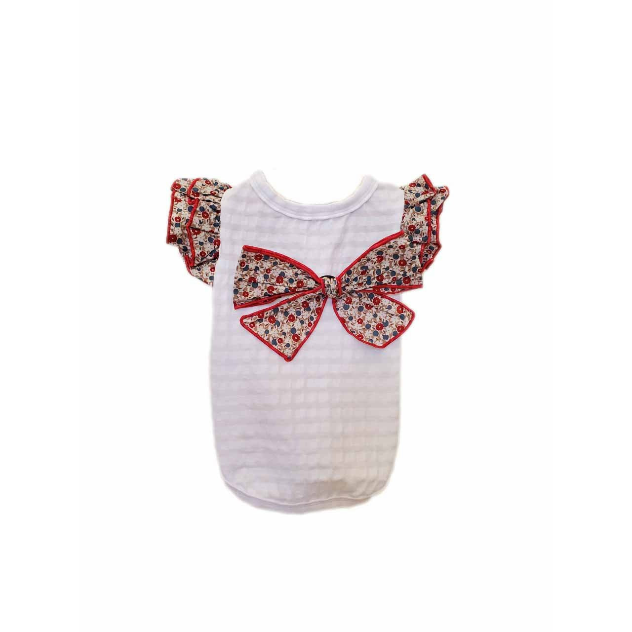 Blossom Bow Tee Red