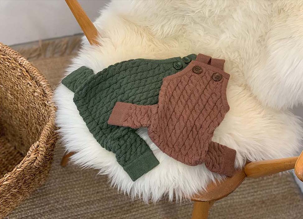 Knitted Overalls Mocha