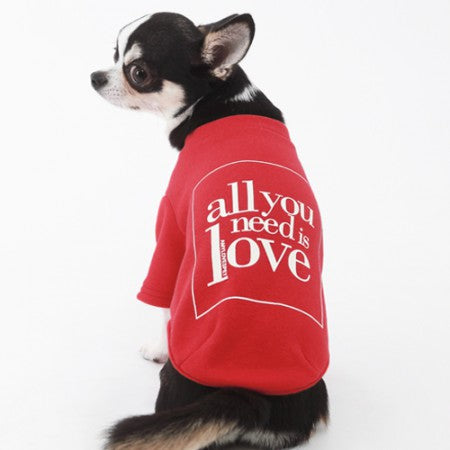 Love Dog T-shirt Red