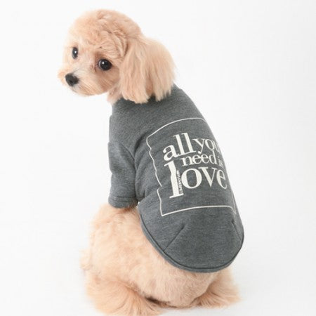 Love Dog T-shirt Grey